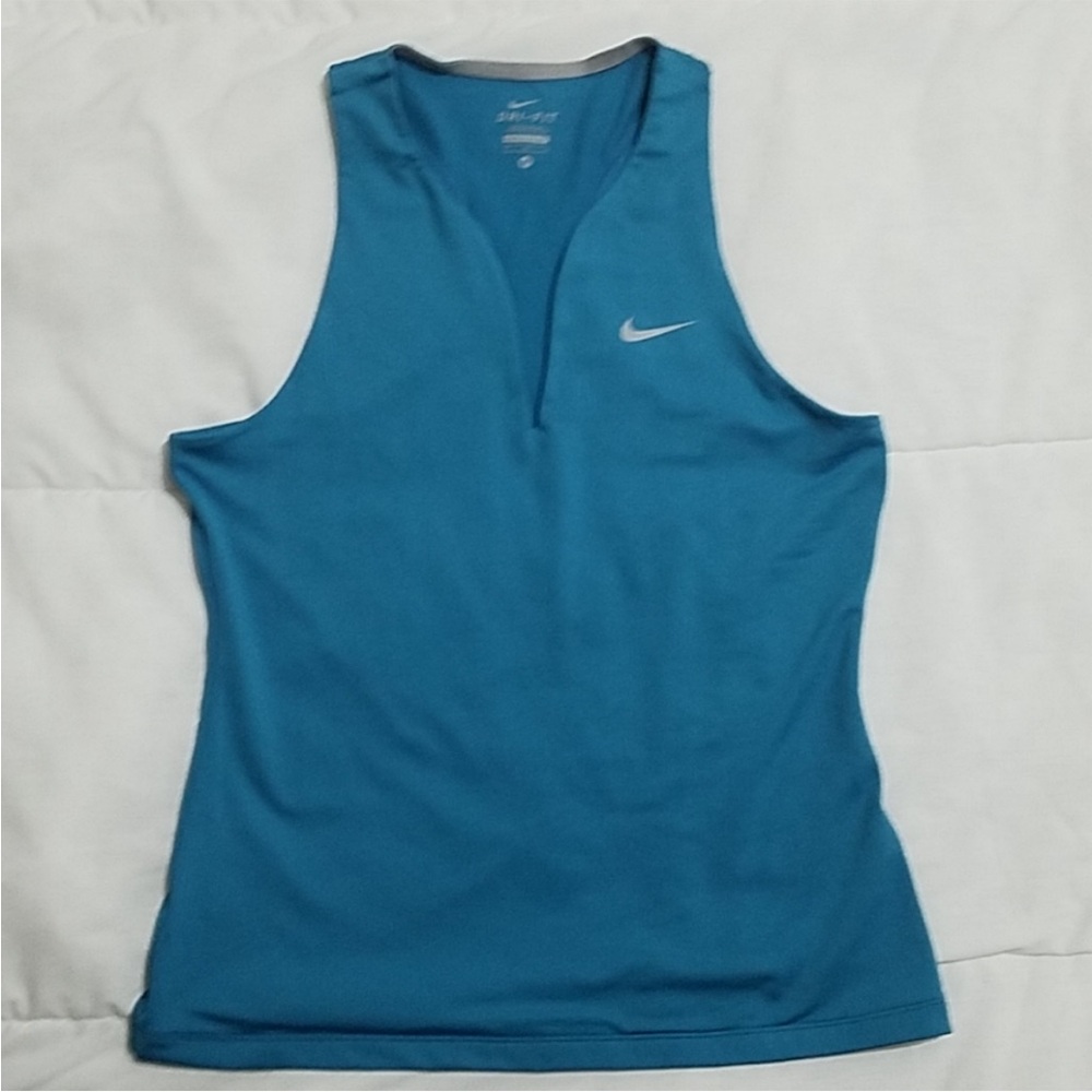 Blue Vneck Nike Athletic Top M